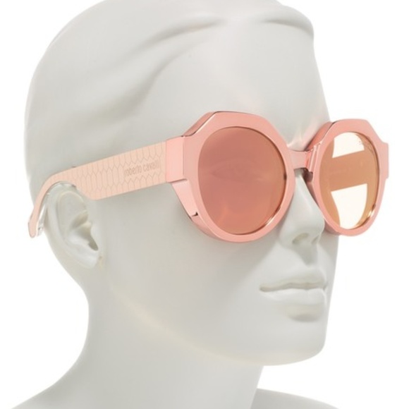 roberto cavalli rose gold sunglasses